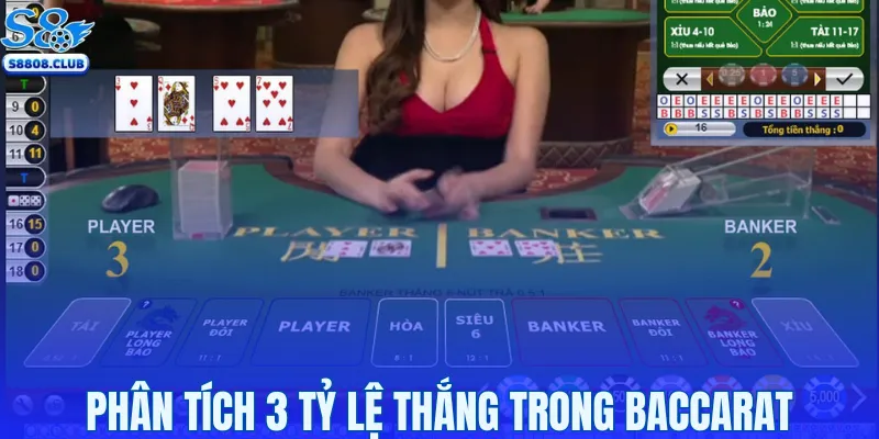 Chuyên gia phân tích 3 tỷ lệ thắng trong baccarat